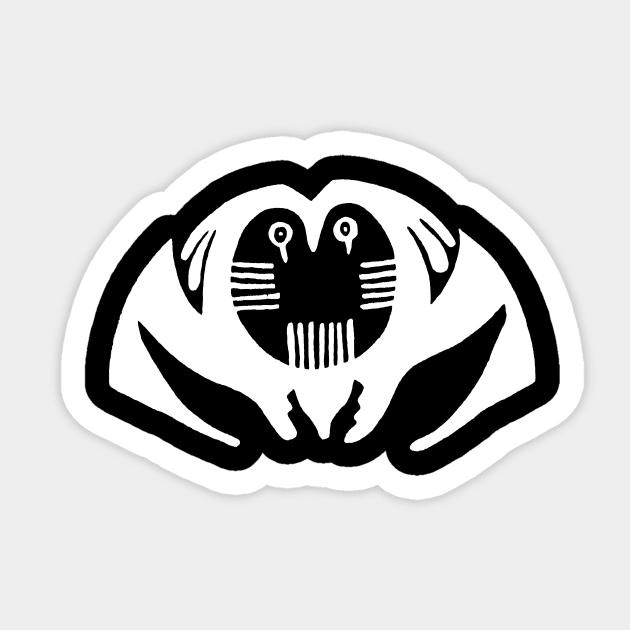 Findigo native owl - nocturnal beast - Sticker by MarxMerch